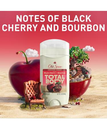 Old Spice Whole Body Deodorant for Men Total Body Deodorant Black Cherry + Bourbon Scent Aluminum Free Deodorant Stick for 24/7 Freshness // Dermatologist Tested Whole Body Deodorant 3.0 oz - Buy Online on SooperMarket.com