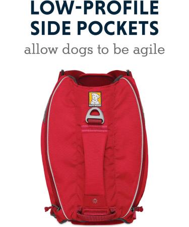 Luffwear Drinking Bag for Dogs - Adjustable Pack for Medium Breeds | Includes 2 x 600ml Water Bottles | Red Currant - Buy Online on SooperMarket.com