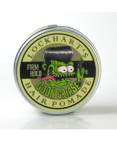 Lockhart's Goon Grease Hair Pomade | Heavy Hold & Shine | Rockabilly Classic - Cucumber & Spicy Fragrance | 113g - Buy Online on SooperMarket.com