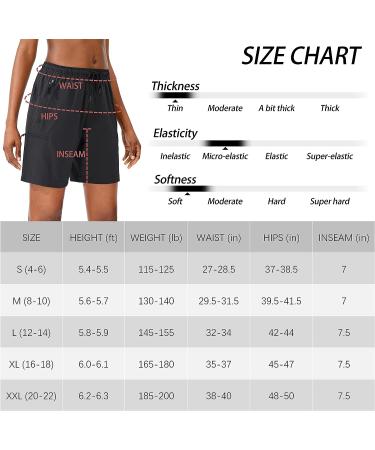 SANTINY Women's Quick Dry Hiking Cargo Shorts - Black, X-Large - Buy Online on SooperMarket.com