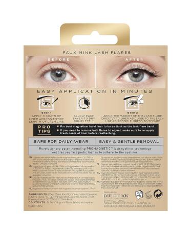 Eylure PROMAGNETIC Magnetic Eyeliner & Faux Mink Lash Kit - No Glue Medium/Long Flares for Easy Application | International Shipping Available - Buy Online on SooperMarket.com