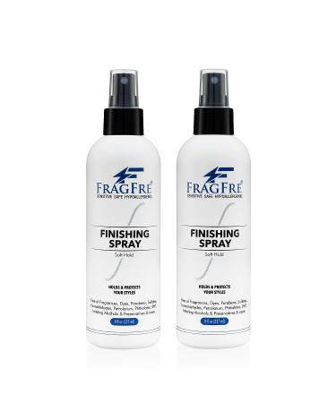FRAGFRE Hair Finishing Spray 8 oz - Flexible Soft Hold for Sensitive Skin - Fragrance Free & Hypoallergenic - Parabens Free - Quick Dry Formula - Gluten Free Vegan - Buy Online on SooperMarket.com