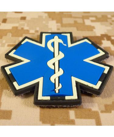 Glow-in-the-Dark EMS EMT Medic Paramedic Morale Patch | Tactical PVC 3D Fastener - Buy Online on SooperMarket.com