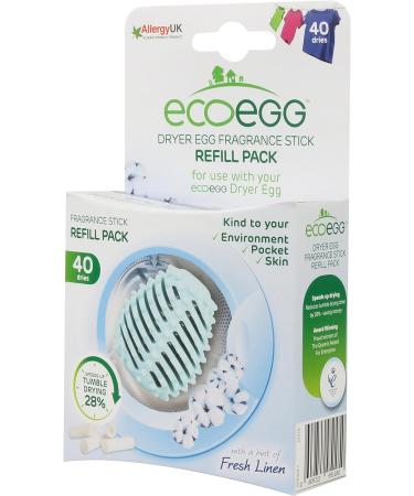 ecoegg Dryer Egg | Reduces Drying Time | Tumble Dryer Balls replacement & Dryer Egg Fragrance Sticks | Refills | Reduces Drying Time | Tumble Dryer Balls replacement Spring Blossom 2 Piece Set + Fragrance Sticks - Buy Online on SooperMarket.com