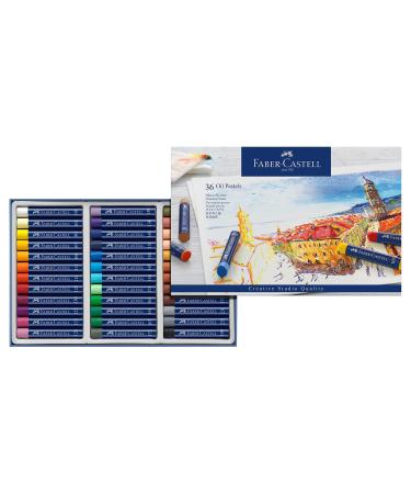 Faber-Castell Creative Studio Oil Pastel Crayons - 36 Vibrant Colors 36 Count (Pack of 1)