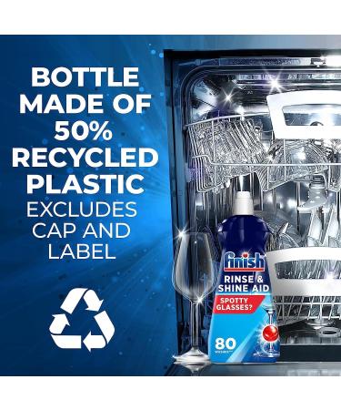 Bundle of Finish Ultimate Infinity Shine 80 Dishwasher Tablets Original + Finish Dishwasher Cleaner Rinse Aid | Scent : Lemon | Size : 400ml | for Ultimate Clean and Diamond Shine - Buy Online on SooperMarket.com