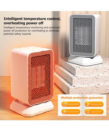 Mini Electric Heater for Office | Silent Desk Heater with 3 Gears Dial | Anti-Scalding EU Plug - Buy Now - Buy Online on SooperMarket.com