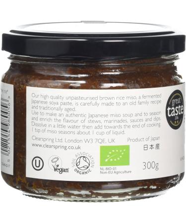 Clearspring Organic Miso Johsen Brown Rice 300g - Unpasteurised | Buy Online - Buy Online on SooperMarket.com