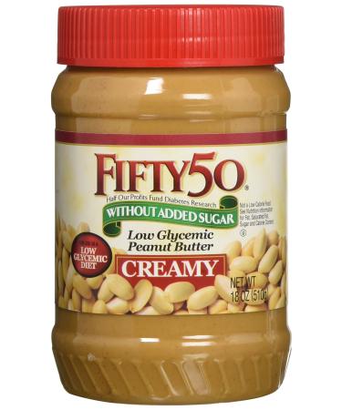 Fifty 50 Low Glycemic Peanut Butter Creamy 18 oz (510 g)