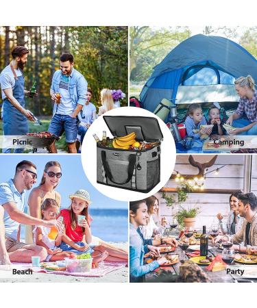 Maelstrom 75 Can Soft Cooler Bag - Collapsible & Leakproof - Large Portable Travel Cooler for Camping, Beach, Kayaking - Gray - Buy Online on SooperMarket.com