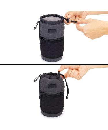 USA GEAR FlexARMOR-X Large Lens Case Pouch - Deluxe Neoprene Protection - Fits 70-300mm Lens - Carabiner Clip, Zippered Pocket - Black/Gray - Buy Online on SooperMarket.com