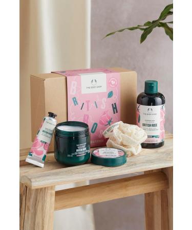 Shop The Body Shop Nourish & Flourish British Rose Body Care Gift Set - Vegan 4-Piece - International Shipping Available - Buy Online on SooperMarket.com