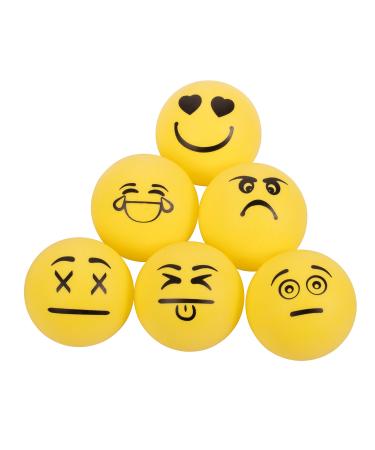 STIGA 1-Star Emoji Table Tennis Balls (6 Pack)