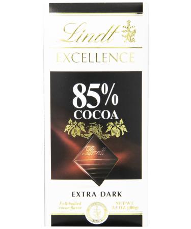 Lindt Excellence Extra Dark Chocolate 85% Cocoa 3.5-Ounce Package by Lindt