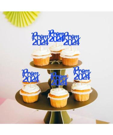 32 Pcs Glitter 2024 Graduation Cupcake Toppers Prom 2024 Cupcake Toppers NO DIY NEEDED 32 PCS Food/Appetizer Picks For Graduation Party Cake Decorations Class of 2024 Set 32 Pieces (Blue) - Buy Online on SooperMarket.com