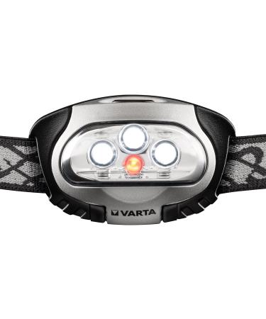 VARTA LED X4 Headlamp with 3x AAA Batteries - Red LED for Night Vision | Ideal for Jogging & Camping Waterproof & Durable Flashlight - Buy Online on SooperMarket.com
