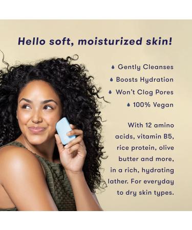HIBAR Hydrating Face Wash Bar | Vegan Soap-Free Formula for Dry Skin | Promotes Collagen & Ideal for All Skin Types | Cruelty-Free & Paraben-Free - Buy Online on SooperMarket.com