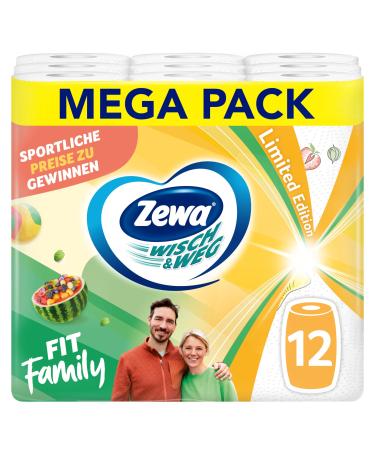Zewa Wisch&Weg Limited Edition Kitchen Roll Bulk Pack 12 Rolls Limited Edition Kitchen Roll (3 Pack)