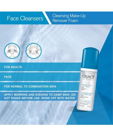 Uriage Eau Thermale Cleansing Make-Up Remover Foam 150ml - Gentle Facial Cleanser - Buy Online on SooperMarket.com