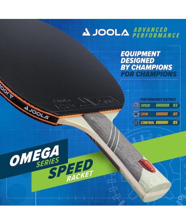 JOOLA Omega Speed Table Tennis Racket - Advanced Training Flared Handle - Tournament Level Ping Pong Paddle with Vizon Rubber - Speed Green - Buy Online on SooperMarket.com