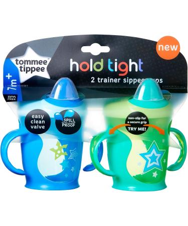 Tommee Tippee Hold Tight Trainer Sippy Cup 7+ Months - 2 Count (Colors Vary) - Buy Online on SooperMarket.com