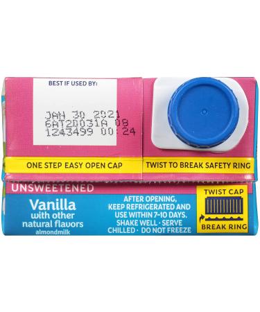 Almond Breeze Dairy Free Almondmilk Unsweetened Vanilla 32oz (Pack of 6) - Vegan, Non-GMO, Unsweetened Vanilla Almond Milk - Buy Online on SooperMarket.com