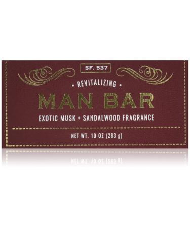 San Francisco Soap Company Revitalizing Man Bar, Exotic Musk & Sandalwood, 10 Ounce