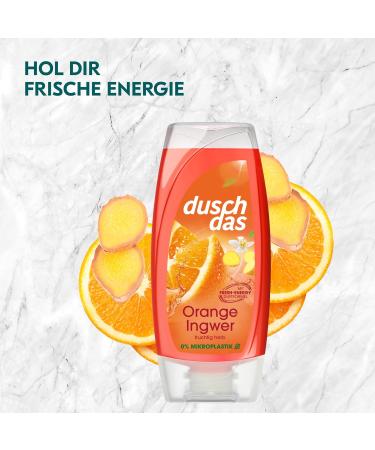 Duschdas Shower Gel Orange Ginger - 6 Pack (225 ml Each) | Refreshing Daily Shower Bath with Energizing Fragrance - Buy Online on SooperMarket.com