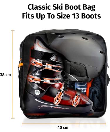 Ski Bag & Boot Bag Combo for Air Travel - Orange Sukoa Ski Luggage Set for Snow Gear & Accessories - Buy Online on SooperMarket.com