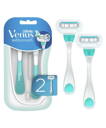 Gillette Venus Razor 2 Count 2 Count (Pack of 1) Extra Smooth Sensitive Razors