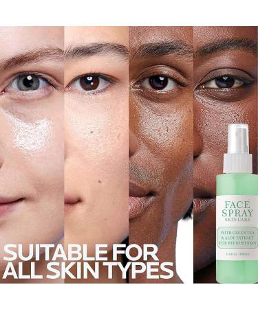 Facial Spray W/Aloe & Green Tea Hydrating Face Mist Moisturiser Aloe Vera Face Toner for Dry Skin Makeup Setting Spray for Face Soothing Face Spray Refresh & Repair 3.4 Fl Oz - Buy Online on SooperMarket.com