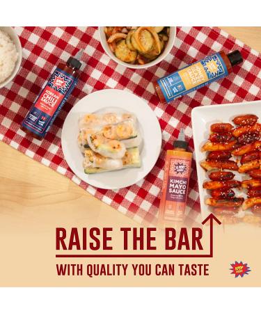 KPOP Foods Variety Sauce Set: Kimchi Spicy Mayo, Chili, Honey Glaze Sweet Chili Sauce with Real Gochujang. Perfect for Traditional Korean Cooking and BBQ - Buy Online on SooperMarket.com