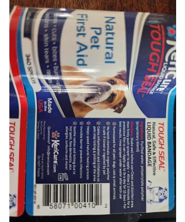 KeriCure Tough Seal Liquid Bandage and Hot Spot Spray Combo 2 Pack Small Animal Dog Cat Pet Spray on Liquid Bandage and Soothing Hot Spot Gel Spray Each 2oz Spray Bottles Soothe Protect & Heal - Buy Online on SooperMarket.com