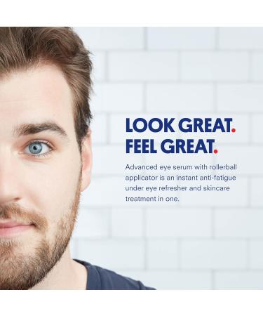 Huron Eye Serum for Men - Dark Circles Fine Lines & Puffiness Relief - Niacinamide & Caffeine Eye Roller - Apply Twice Daily - International Shipping Available - Buy Online on SooperMarket.com