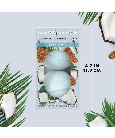 Love Beauty and Planet Bath Bombs Gift Set - Pampering Gift Ideas for Her | Wife - Murumuru Butter, Rose, Coconut Water, Mimosa, Argan Oil, Lavender - Paraben Free - Buy Online on SooperMarket.com