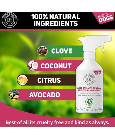 Cooper And Gracie Antibacterial Anti Fungal Itchy Dog Spray - Itch Sooth - Animal Skin Itch 250ML - Buy Online on SooperMarket.com
