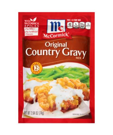 McCormick Original Country Gravy Mix (Pack of 4) 2.64 oz Packets Original 2.64 Ounce (Pack of 4)