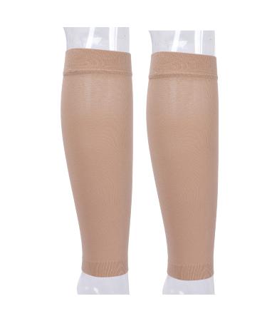 Alvinlite calf compression socks for women and men compression stockings 23 32 mmHg footless compression calf sleeves for shin chestern syndrome varicose veins torn calves (s)