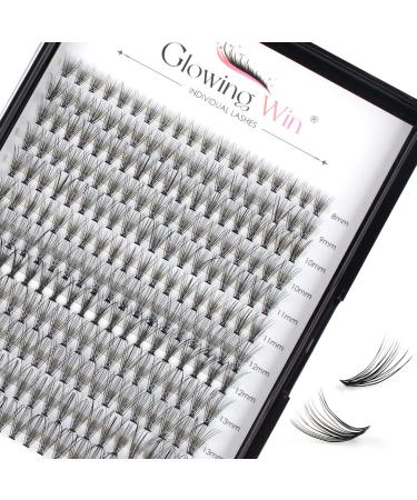 Glowing win cluster eyelash individually individual lashes natural eyelash false eyelashes of course 228 PCs DIY eyelash extensions eyelash extensions (0.07c 20d Mix8-15mm) 12-0.07c-20-8-15