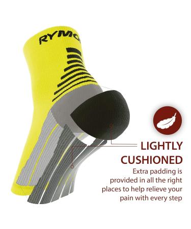 Rymora Plantar Fasciitis Compression Socks XL - Relieves Discomfort, Supports Heel, Arch & Ankle - Fluorescent (One Pair) - Buy Online on SooperMarket.com