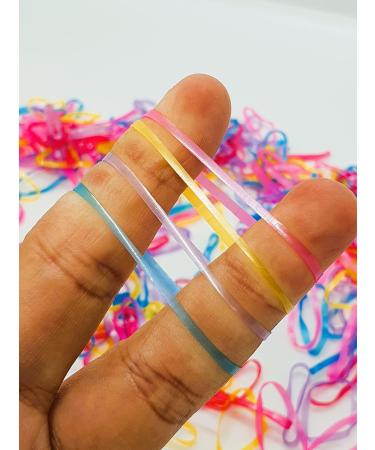 700 PCS Multi Colour Small Elastic Hair Bands - Hair Accessories for Women and Kids - Buy Online on SooperMarket.com