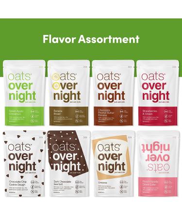Oats Overnight Ultimate Variety Pack - High Protein & Fiber Breakfast Shake - Gluten Free & Non GMO - 16 Pack + BlenderBottle - Buy Online on SooperMarket.com