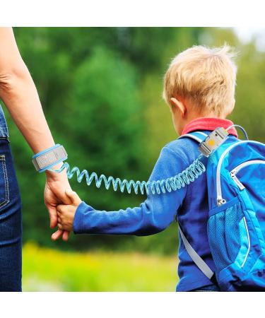 Lehoo Castle Anti-Lost Wrist Belt for Kids | 360 Rotating Safety Hand Loop | Elastic Wire Rope & Breathable Cotton | Light Blue - Buy Online on SooperMarket.com