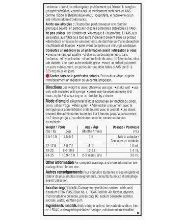 Advil Pediatric Drops Fever and Pain Reliever for Infants Grape Flavour 24 mL 24 ml (Pack of 1) Grape - Buy Online on SooperMarket.com