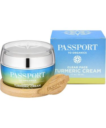 Clear Face Turmeric Cream - Lightweight Anti-Aging Face Cream for Sensitive Skin with Vitamin E & Aloe Vera - 1.7oz - Best Everyday Face & Neck Moisturizer - Buy Online on SooperMarket.com