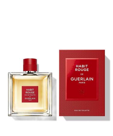Guerlain Habit Rouge For Men Eau De Toilette Spray 5 Ounce 5 Fl Oz (Pack of 1) - Buy Online on SooperMarket.com