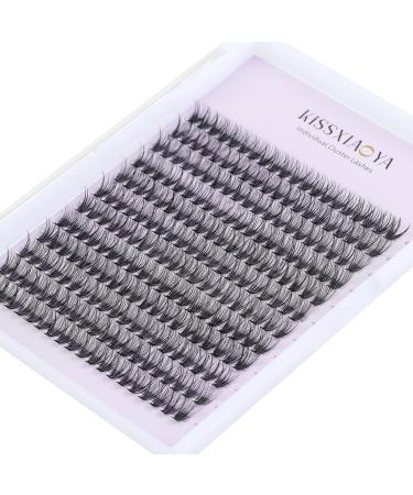 Cluster Eyelash 240pcs 40D 0.07 D Curl 11mm Cluster Eyelashes Extensions Soft Individual Lashes Natural False Eyelashes Cluster DIY Eyelash Extension At Home (11mm 11mm 40D-D-0.07) 1 count (Pack of 1) 11mm 40D-D-0.07