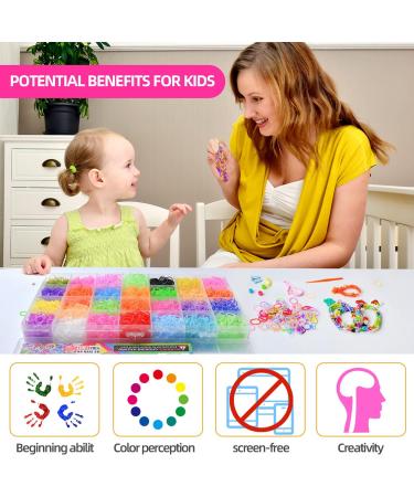 11000+ Rubber Band Bracelet Kit for Kids - Loom Bracelet Making Set with Refill Bands - Buy Online on SooperMarket.com