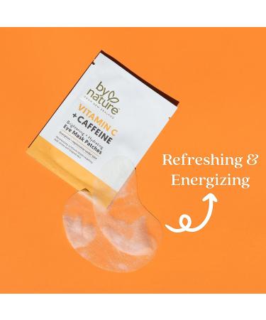 By Nature Vitamin C + Caffeine Under Eye Mask Patches - Brightening & Hydrating - 5 Pairs - Buy Online on SooperMarket.com