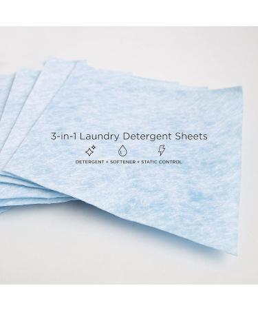 10 Ct All-in-One Laundry Sheets - Scented Detergent Fabric Softener & Stain Fighter - Travel-Friendly Soap Sheets - Buy Online on SooperMarket.com